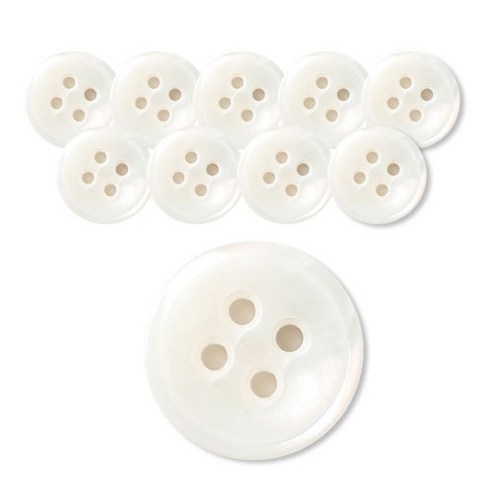 동화상가몰 DY 와이셔츠 단추3 버버리쉘 11.5mm, WT, 10개입