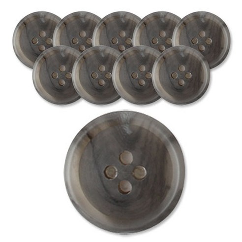 동화상가몰 디젤 단추 무광 18mm, GY, 10개입