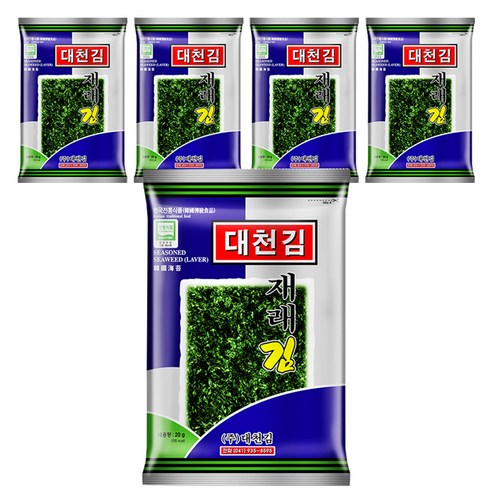 대천김 재래김, 20g, 5개
