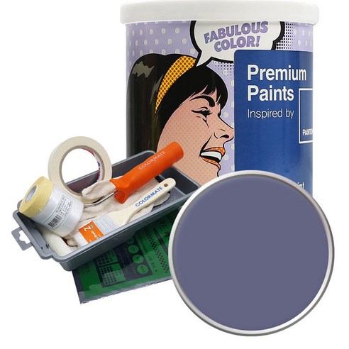 노루페인트 팬톤 외부용 실외페인트 1L 세트 저광, 18-3817 Heron