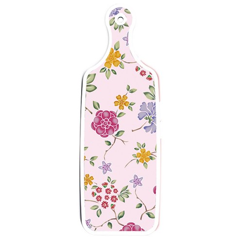 로엠디자인 양면 디자인 서빙도마, 미트레드 + 로맨틱레드floral연분홍색, 1개