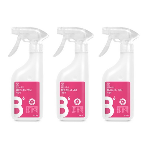 레인보우샵 베이킹소다 워터 다목적세정제, 500ml, 3개입