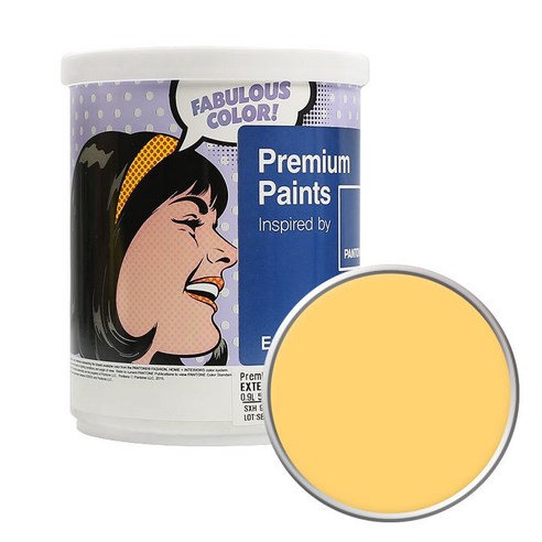 노루페인트 팬톤 외부용 실외페인트 무광 1L, 13-0941 Banana Cream