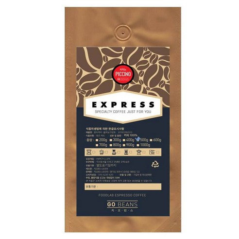 지오빈스 익스프레스 피치노 원두커피, 핸드드립, 500g