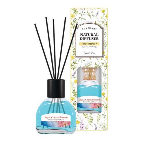 더허브샵 샤르망 내추럴 디퓨저 150ml, 아쿠아 체리 블라썸