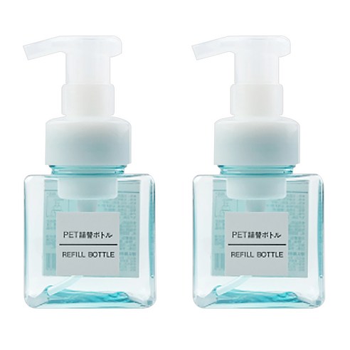 DM 뷰티 화장품 펌프 공병 250ml, 라이트 블루, 2개입