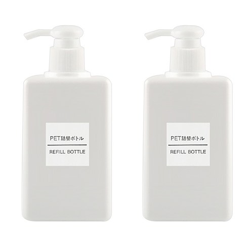 DM 뷰티 화장품 펌프 공병 450ml, 화이트, 2개입