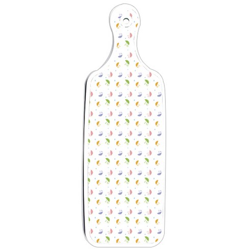 로엠디자인 양면 서빙 도마 보드 물고기패턴, 우산, 1개