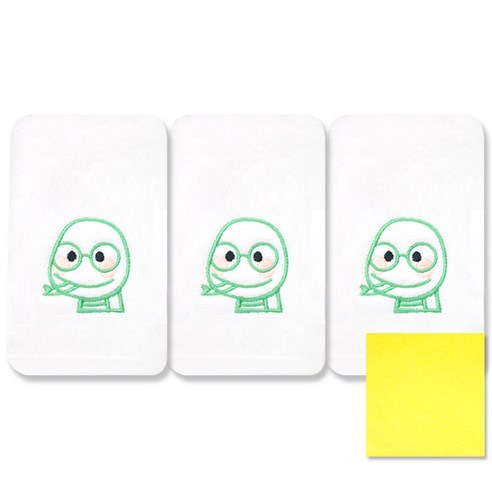 송월타월 십이지 수건 3p + 독일행주 랜덤 발송, 뱀, 1세트