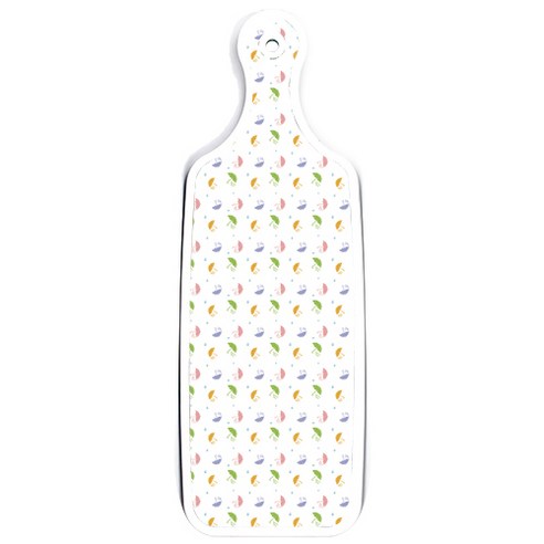 로엠디자인 양면 서빙도마 블루톤플라워, 우산, 1개