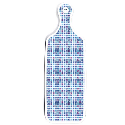 로엠디자인 양면 디자인 서빙 도마 보드 구관조핑크, 블루타일, 1개