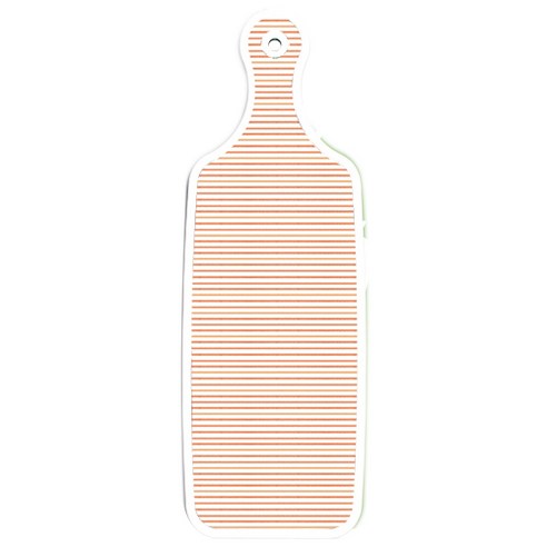 로엠디자인 양면 서빙 도마 보드 채소그린, 주홍라인, 1개