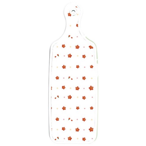 로엠디자인 양면 서빙 도마 보드 채소그린, 장단색나팔꽃, 1개