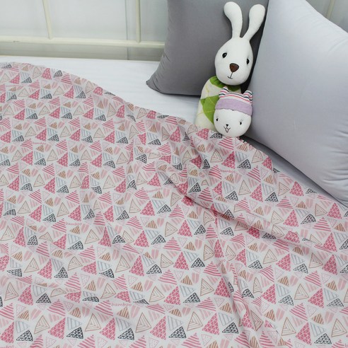 베드앤데코 거즈 블랭킷 13종 90 x 110 cm, 인디앵글핑크