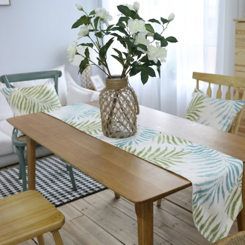 더자카 리프 테이블러너, Y432LHLB020, L(가로 220cm x 세로 30cm)