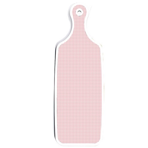 로엠디자인 양면 서빙도마 노란장미넝쿨, 훈색체크, 1개