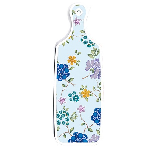 로엠디자인 양면 서빙도마 핑크체리, 로맨틱블루floral비색, 1개