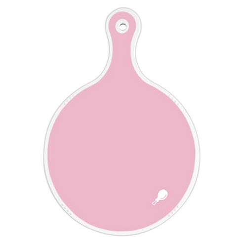 로엠디자인 양면 원형 서빙도마 분홍, 달라홀스, 1개