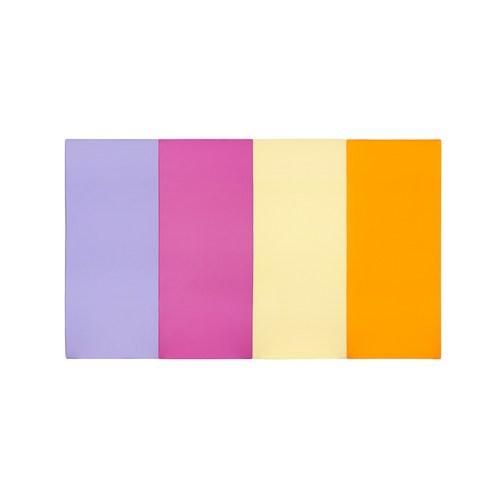퍼니존 퍼니테라피 바이올렛 비비드 시리즈5 유아폴더매트, 바이올렛 + 핫핑크 + 아이보리 + 오렌지