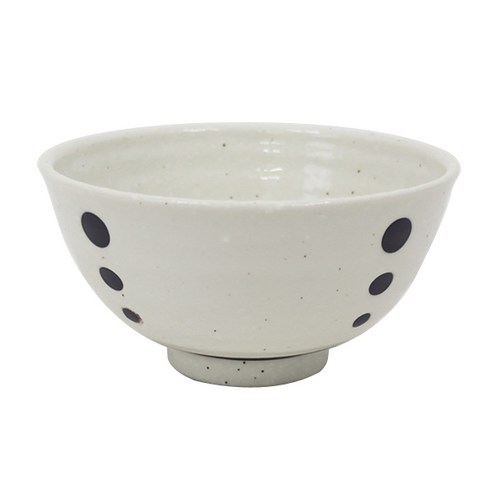 디어리빙 심플브라운 볼 12.5cm, 사선도트, 1개