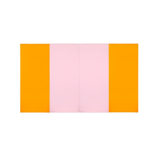 퍼니존 퍼니테라피 오렌지비비드시리즈6 유아폴더매트, 오렌지 + 베이비핑크