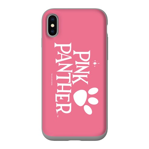 핑크팬더 로고 카드 슬라이드 휴대폰 케이스