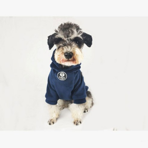 Noland BAD DOG 슈퍼 벨벳 스웨터 반려견 옷, 네이비 블루