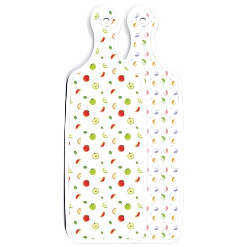 로엠디자인 양면 디자인 서빙보드 도마 우산, 사과씨, 1개
