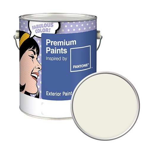 노루페인트 팬톤 외부용 실외 무광 페인트 4L, 11-0605 Pristine