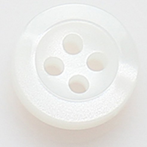 HR빅버튼 로렌 단추 10mm, 화이트, 8개입