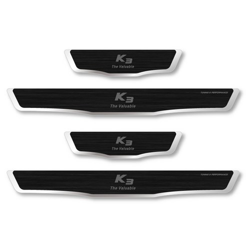 카컴 AL 헤어라인 클린 도어스커프 알루미늄타입, K3, 블랙