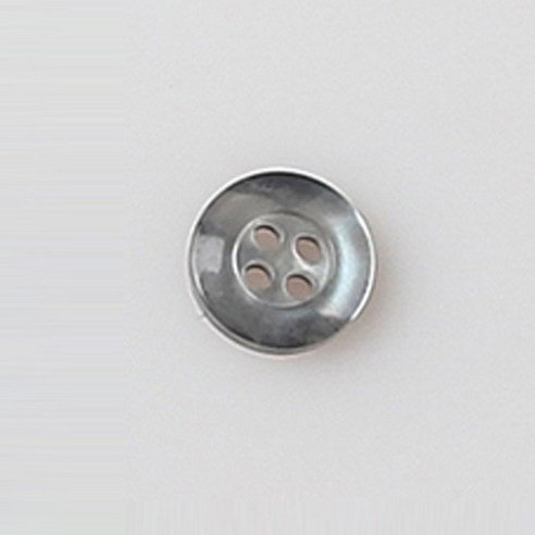 HR빅버튼 금잔화 단추 10mm, 그레이, 5개입