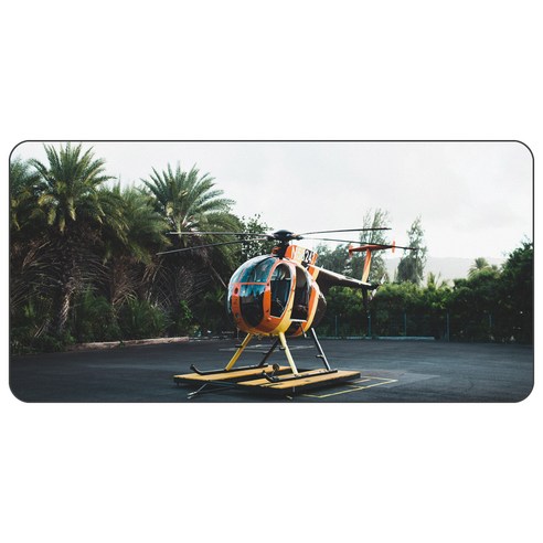 나노씨엔티 게이밍 디자인 데스크매트 120 x 60 cm, 헬리콥터, 1개