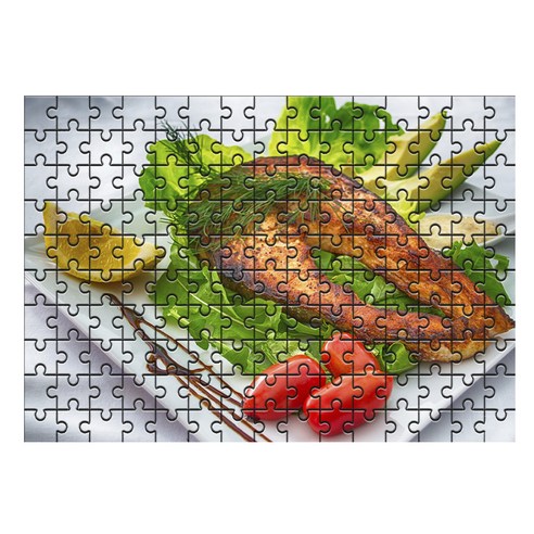 다모아 시험관 직소퍼즐, 150피스, 연어구이