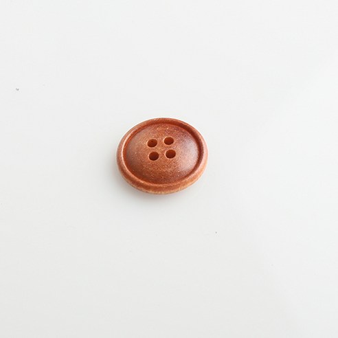 HR빅버튼 배꼽테 단추 23mm, 연브라운, 8개입