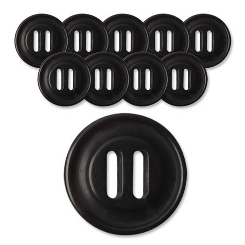 패션포인트 람보 단추 21mm, 블랙, 10개입