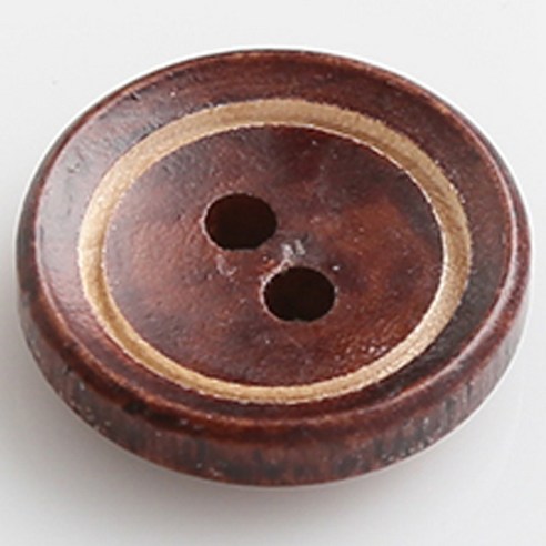HR빅버튼 초코접시 단추 25mm, 혼합 색상, 12개입