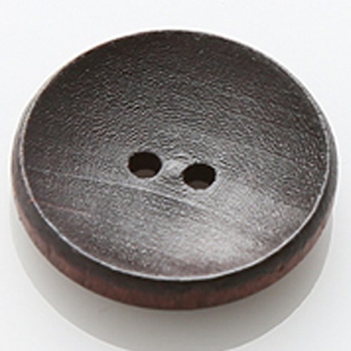 HR빅버튼 접시그열 단추 23mm, 다크브라운, 4개입