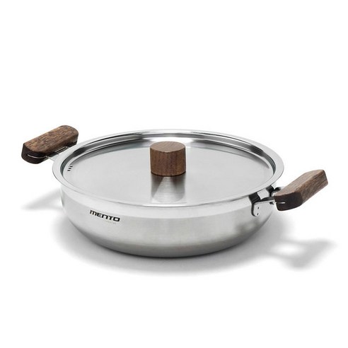 키친아트 멘토 인덕션 스텐냄비 전골, 24cm, 혼합 색상