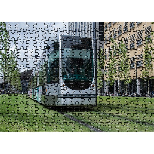 다모아 시험관 직소퍼즐 도시의열차, 204피스, 혼합 색상