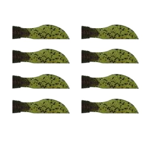 다미끼 미스터 점보 소프트베이트 루어 4.5" 114mm x 8p, 205 GREEN PUMPKIN RED, 8.5g