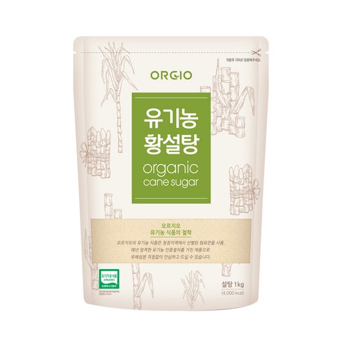 오르지오 유기농 황설탕, 1kg, 1개