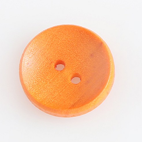 HR빅버튼 나무단추 캔디 18mm, 오렌지, 4개입