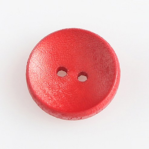HR빅버튼 나무단추 캔디 15mm, 레드, 4개입