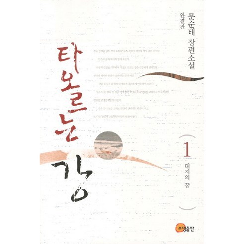 타오르는 강 1(완결판): 대지의 꿈:문순태 장편소설, 소명출판, 문순태 저