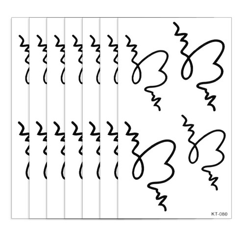 파티복닷컴 타투스티커, KT-080, 7개입