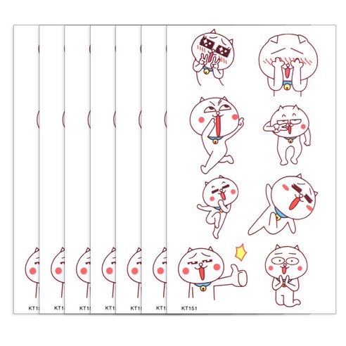 파티복닷컴 타투스티커, KT-151, 7개입