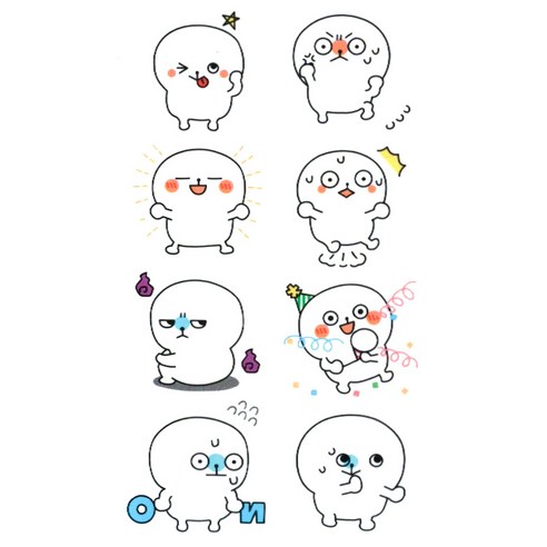 파티복닷컴 타투스티커, KT157, 7개입