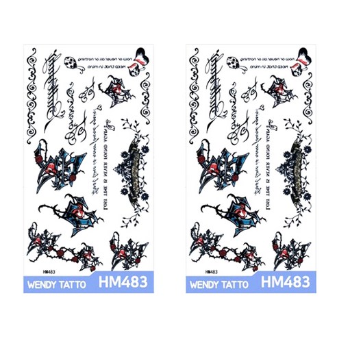 파티복닷컴 중형 타투스티커, 2개입, HM483
