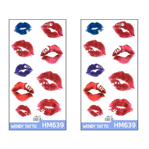 파티복닷컴 중형 타투스티커, 2개입, HM639